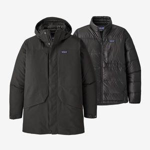 Patagonia Men's Tres 3-in-1 Black Parka Insulated Jacket (WORN ONCE)